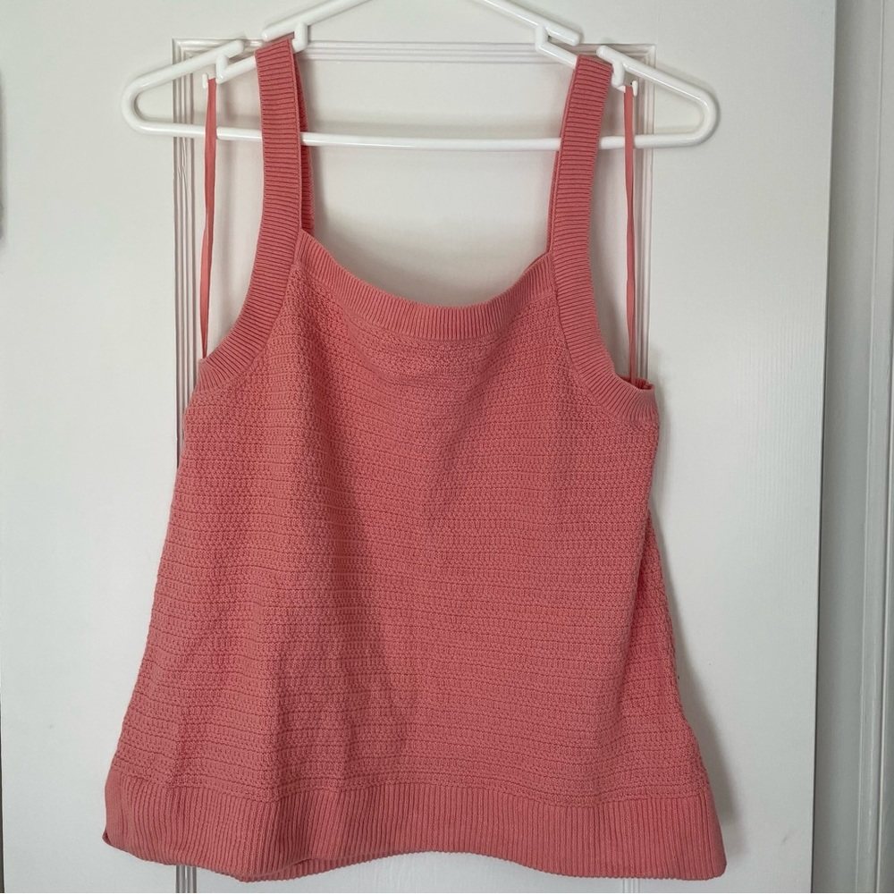 Gap Square Neck Sweater Tank Tea Rose size Large